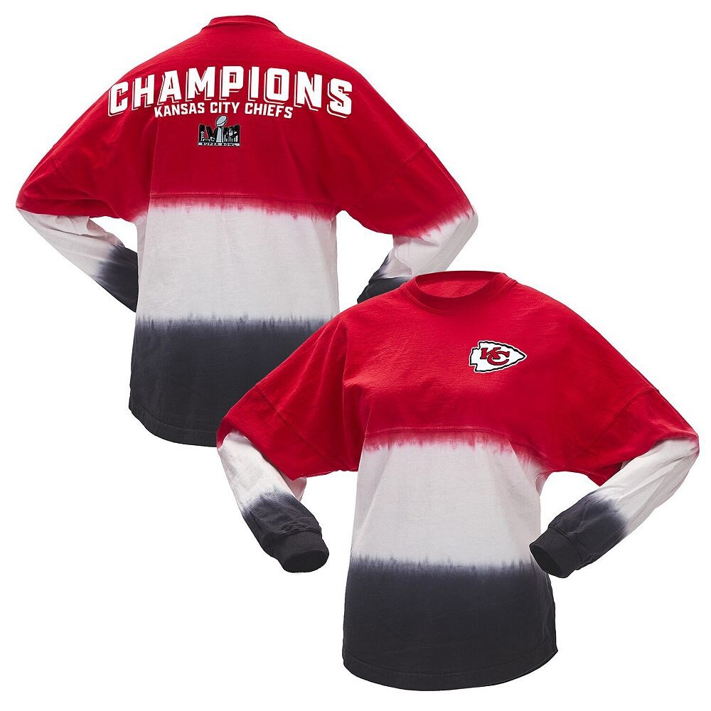 Женская красная/белая фирменная футболка Fanatics Kansas City Chiefs Super Bowl LVIII Champions с длинным рукавом и омбре, цвет Chf Red
Женская красная/белая фирменная футболка Fanatics Kansas City Chiefs Super Bowl LVIII Champions с длинным рукавом и омбре, цвет Chf Red