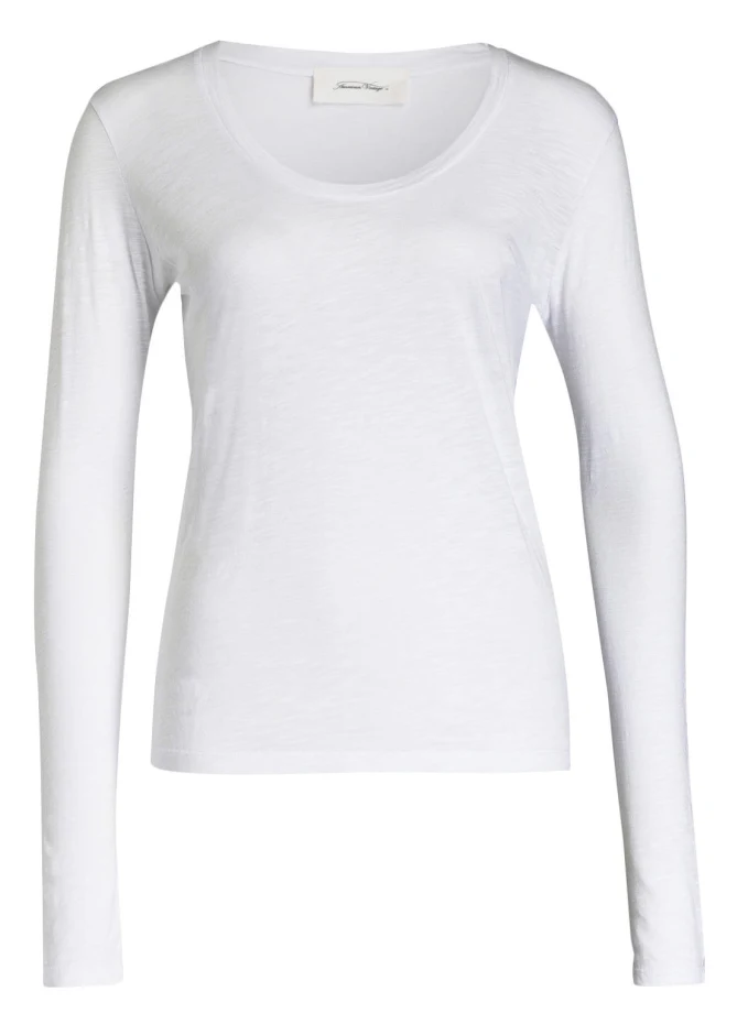 Лонгслив джексонвилл American Vintage, белый 
Лонгслив джексонвилл American Vintage, белый