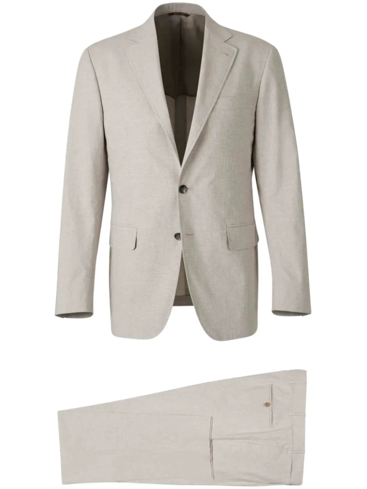 Canali хлопковый костюм, нейтральный
Canali хлопковый костюм, нейтральный