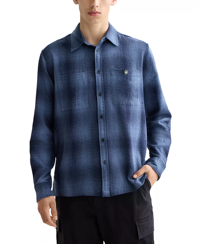 Мужская рубашка с длинным рукавом свободного кроя на пуговицах Shadow Scotch & Soda, синий
Мужская рубашка с длинным рукавом свободного кроя на пуговицах Shadow Scotch & Soda, синий