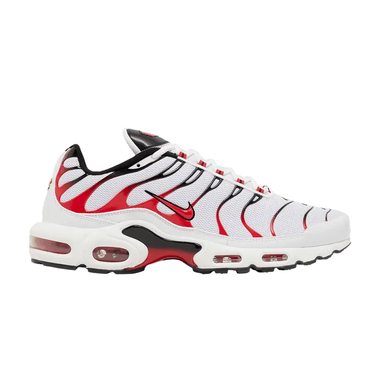Кроссовки Nike Air Max Plus 'White University Red', белый 
Кроссовки Nike Air Max Plus 'White University Red', белый