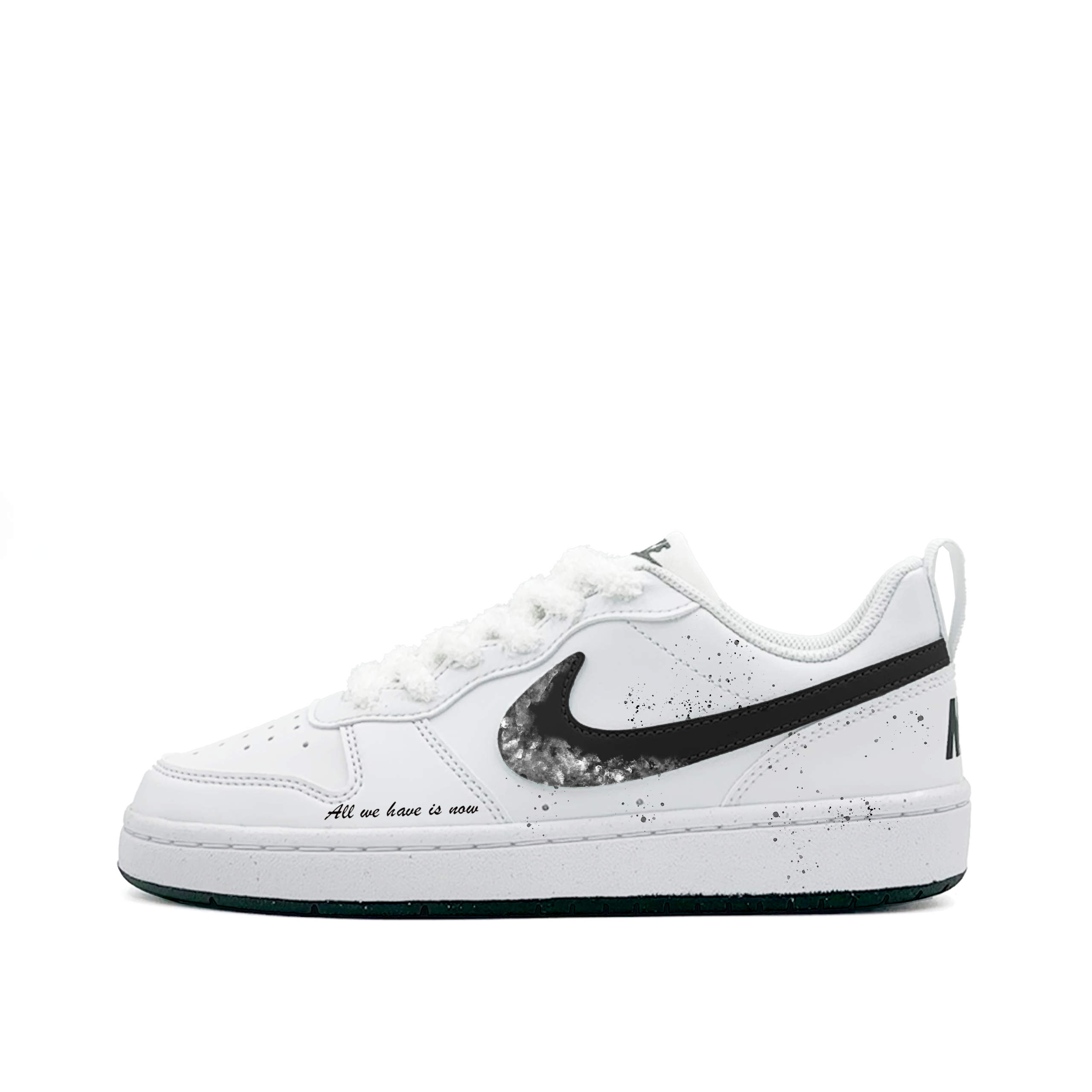 Nike Кроссовки для скейтбординга Court Borough Shake And Listen To The Mountain Moon Low top для детей черно-белые
Nike Кроссовки для скейтбординга Court Borough Shake And Listen To The Mountain Moon Low top для детей черно-белые