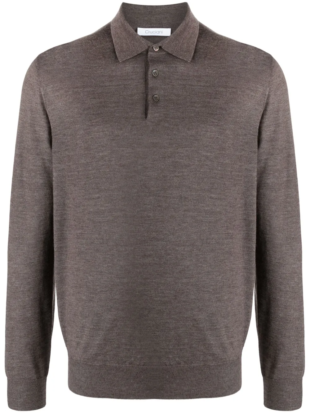 Рубашка поло с длинными рукавами Cruciani, коричневый
Рубашка поло с длинными рукавами Cruciani, коричневый