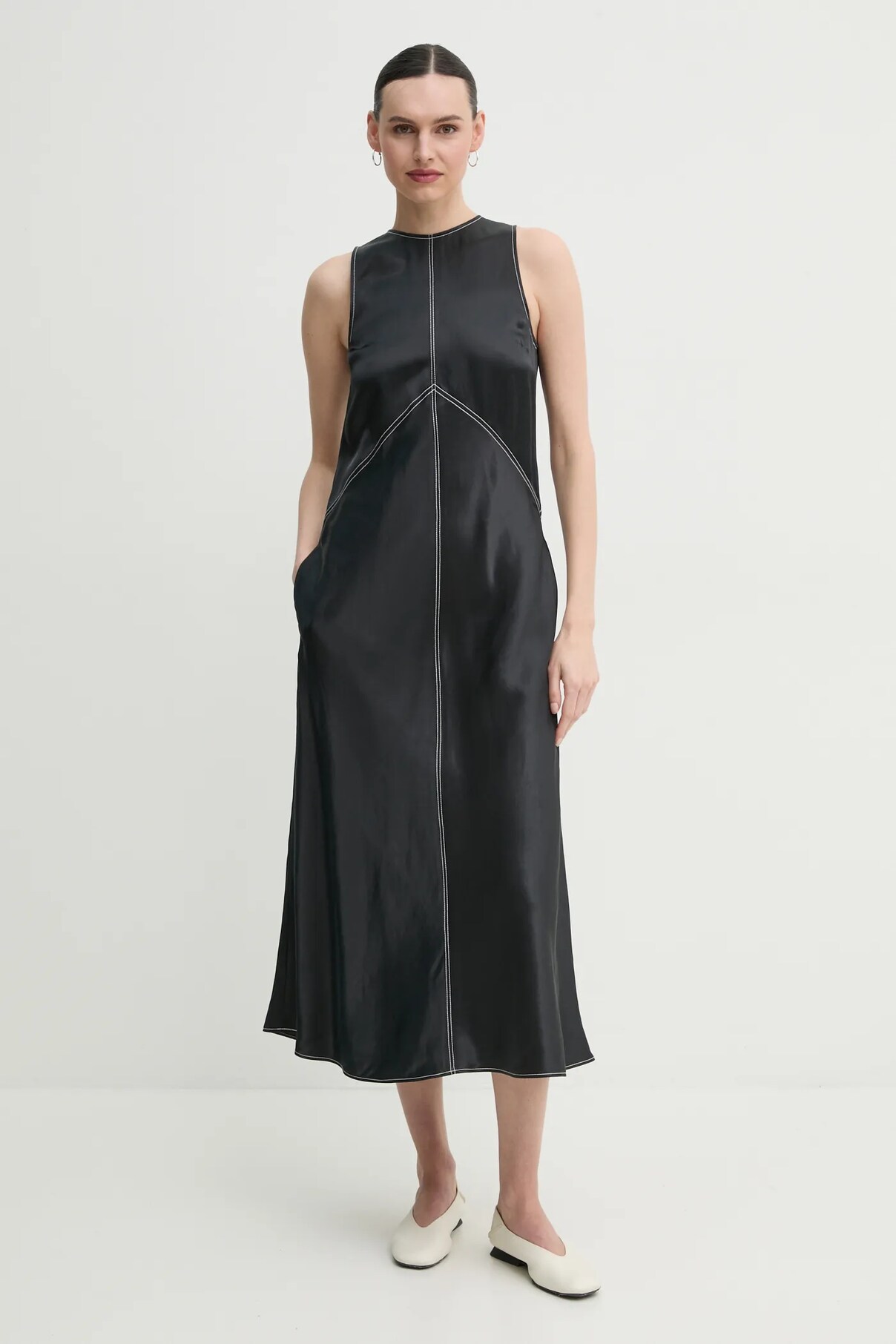 Платье Aurora из смесового льна, черный
Платье Aurora из смесового льна, черный