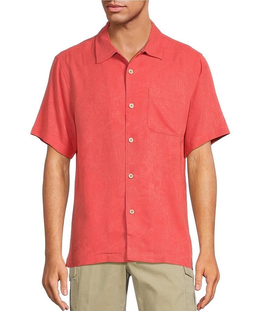 Tommy Bahama Однотонная тканая рубашка с короткими рукавами и воротником-стойкой Tropic Isle, синий
Tommy Bahama Однотонная тканая рубашка с короткими рукавами и воротником-стойкой Tropic Isle, синий