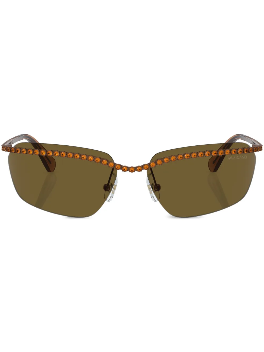 Солнцезащитные очки в прямоугольной оправе Swarovski, коричневый
Солнцезащитные очки в прямоугольной оправе Swarovski, коричневый