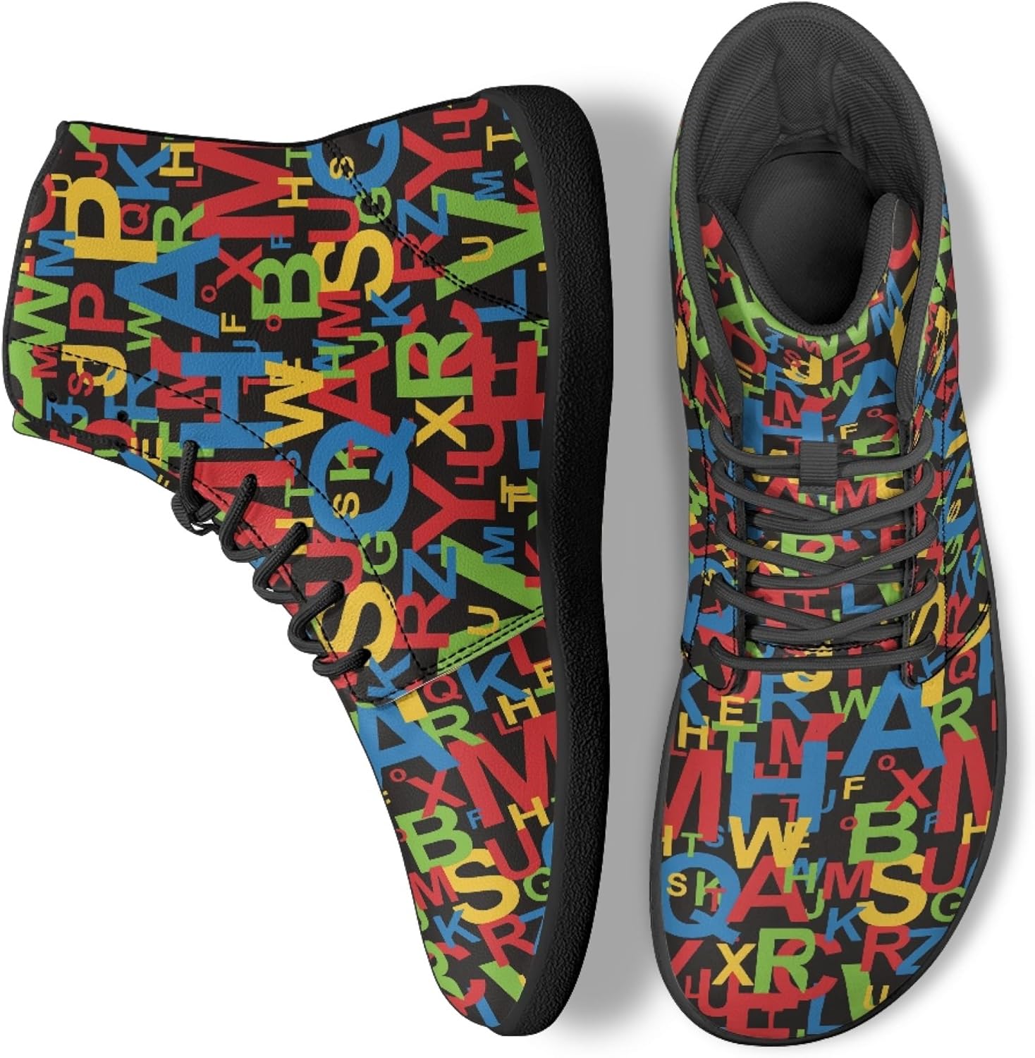 Кроссовки Novelty Print на высокой подошве для мужчин и женщин, повседневные обувь на шнуровке, босоножки Arleeorkee, Colorful Letters
Кроссовки Novelty Print на высокой подошве для мужчин и женщин, повседневные обувь на шнуровке, босоножки Arleeorkee, Colorful Letters