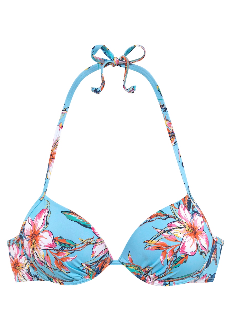 Верх бикини с пуш-апом LASCANA Malia, синий
Верх бикини с пуш-апом LASCANA Malia, синий