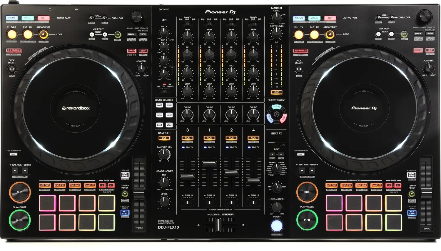 4-дековый DJ-контроллер Pioneer DJ DDJ-FLX10
4-дековый DJ-контроллер Pioneer DJ DDJ-FLX10