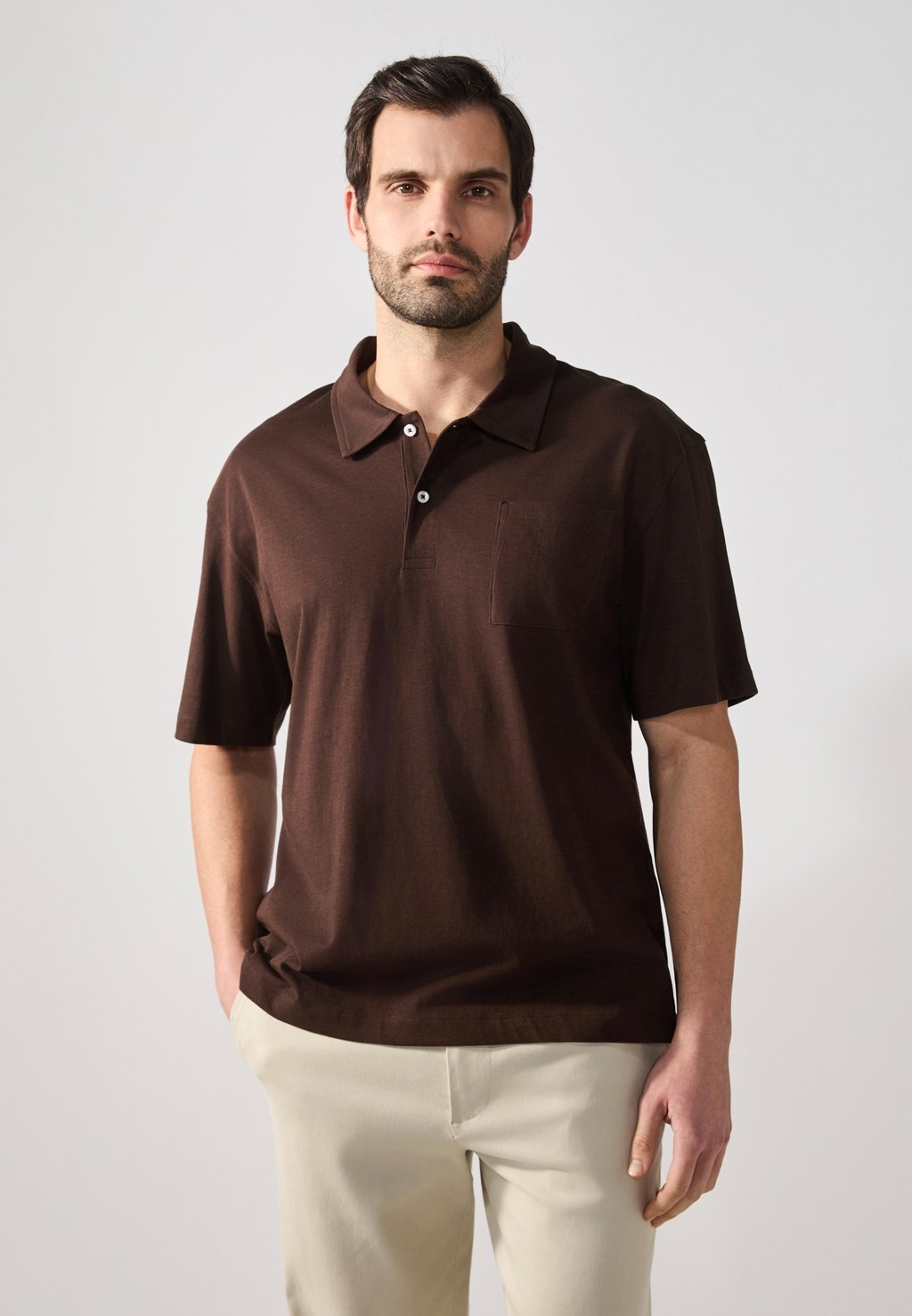 Поло Pier One, темно-коричневый
Поло Pier One, темно-коричневый