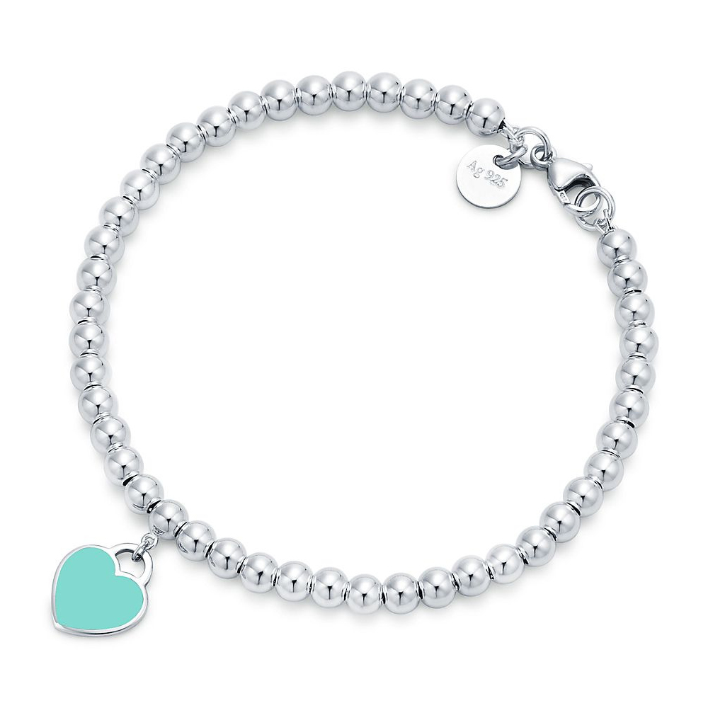 Браслет Tiffany & Co. Blue Heart Tag Bead, серебро
Браслет Tiffany & Co. Blue Heart Tag Bead, серебро