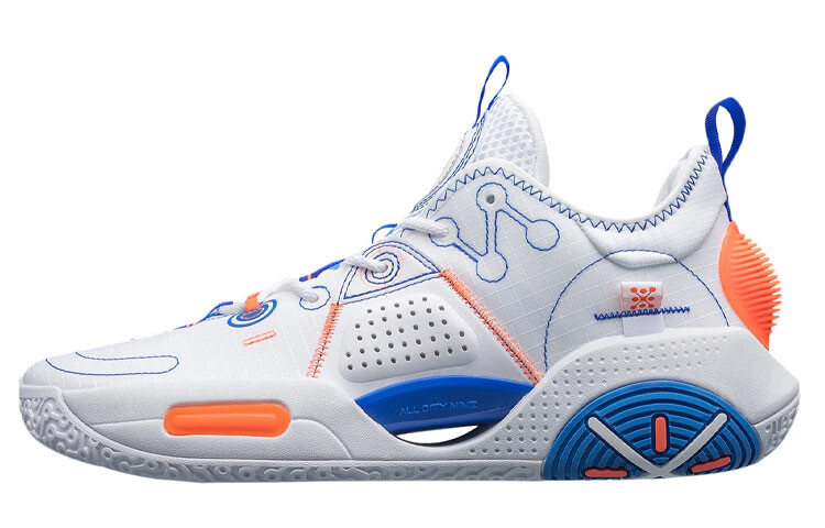 Баскетбольные кроссовки All City 9 V1.5 мужские с низким верхом, стандартные, белые/кристально-голубые Lining 
Баскетбольные кроссовки All City 9 V1.5 мужские с низким верхом, стандартные, белые/кристально-голубые Lining