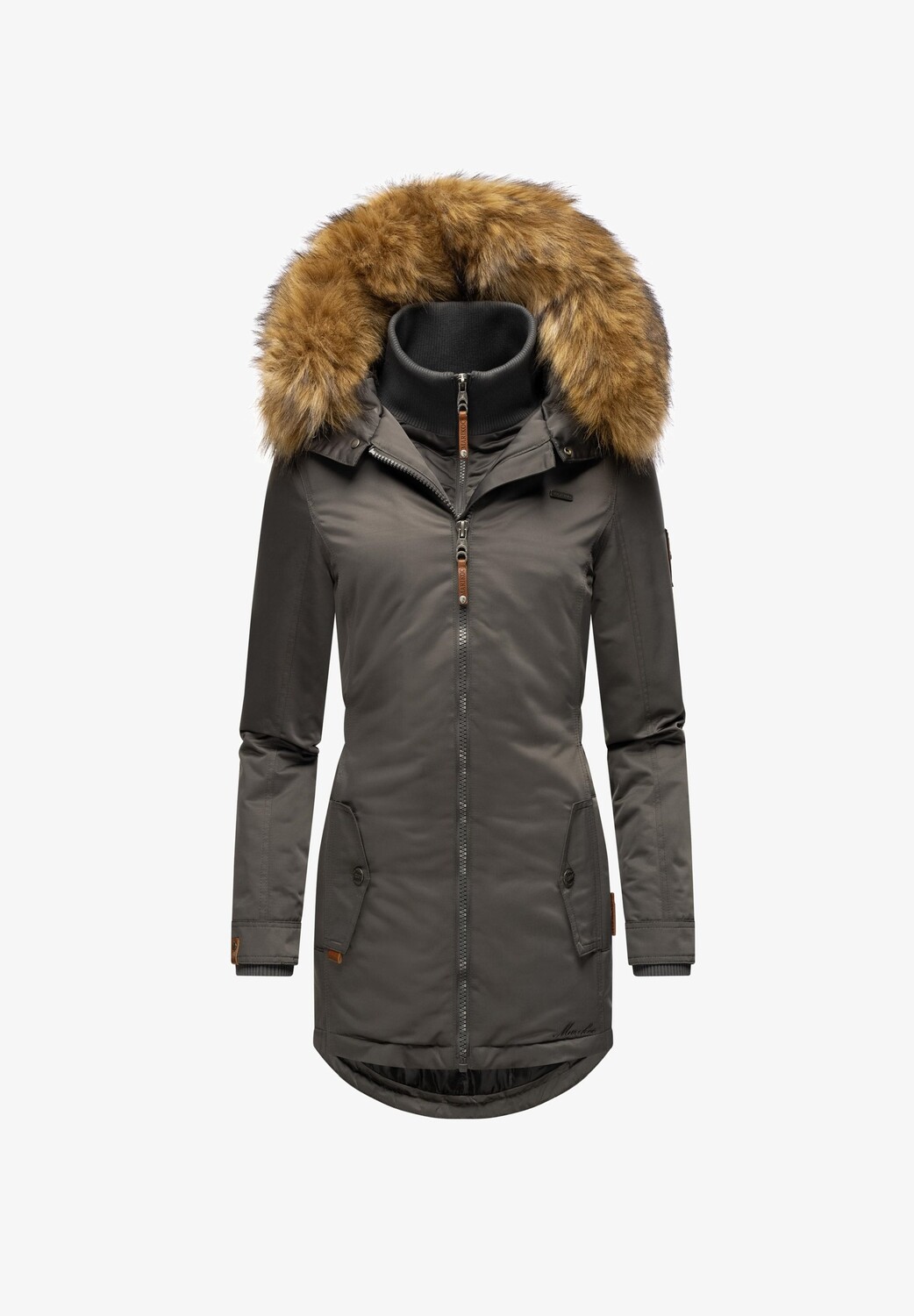 Пальто зимнее Marikoo с меховым капюшоном, антрацитовый, Черный, Пальто зимнее Marikoo с меховым капюшоном, антрацитовый
Пальто зимнее Marikoo с меховым капюшоном, антрацитовый, Черный, Пальто зимнее Marikoo с меховым капюшоном, антрацитовый