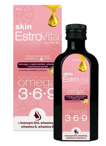 Estrovita Skin Cytryna Płyn жирные кислоты омега 3-6-9, 250 ml
Estrovita Skin Cytryna Płyn жирные кислоты омега 3-6-9, 250 ml