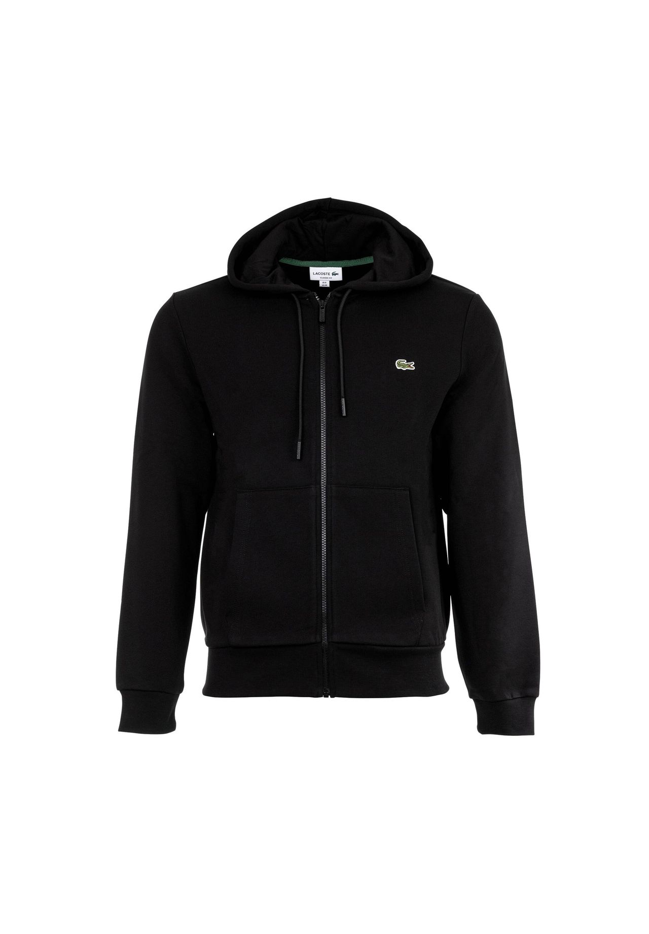 Мужская толстовка с капюшоном - молния, флис с начесом, смесь хлопка LACOSTE, черный
Мужская толстовка с капюшоном - молния, флис с начесом, смесь хлопка LACOSTE, черный