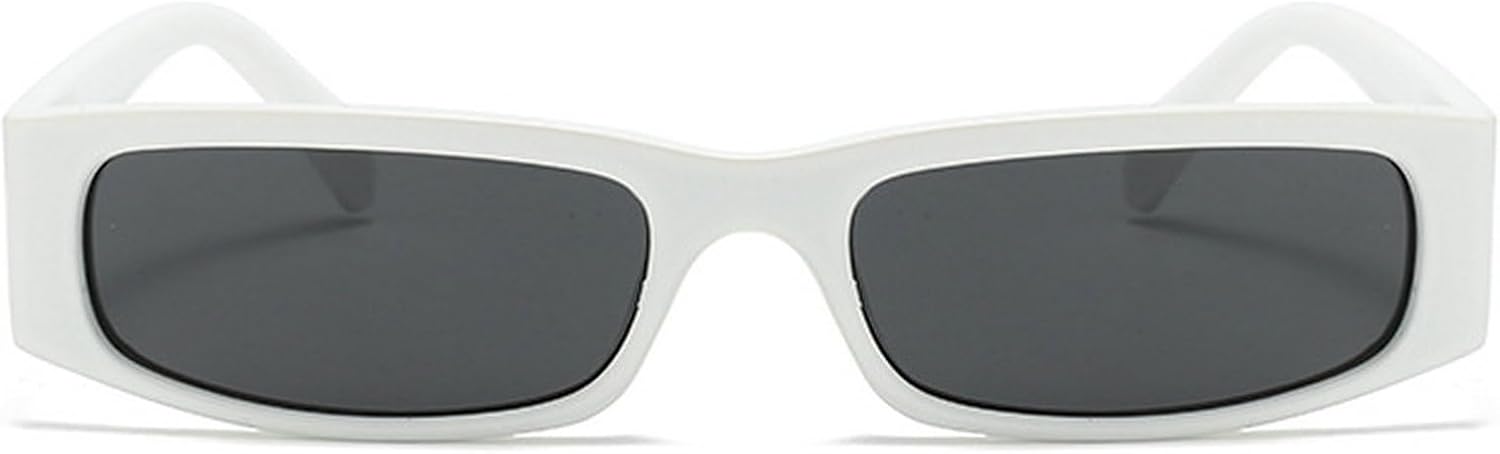 Ретро-солнцезащитные очки маленького прямоугольного размера для женщин и мужчин, узкая квадратная оправа, винтажный дизайн, женские солнцезащитные очки mincl, White Black
Ретро-солнцезащитные очки маленького прямоугольного размера для женщин и мужчин, узкая квадратная оправа, винтажный дизайн, женские солнцезащитные очки mincl, White Black