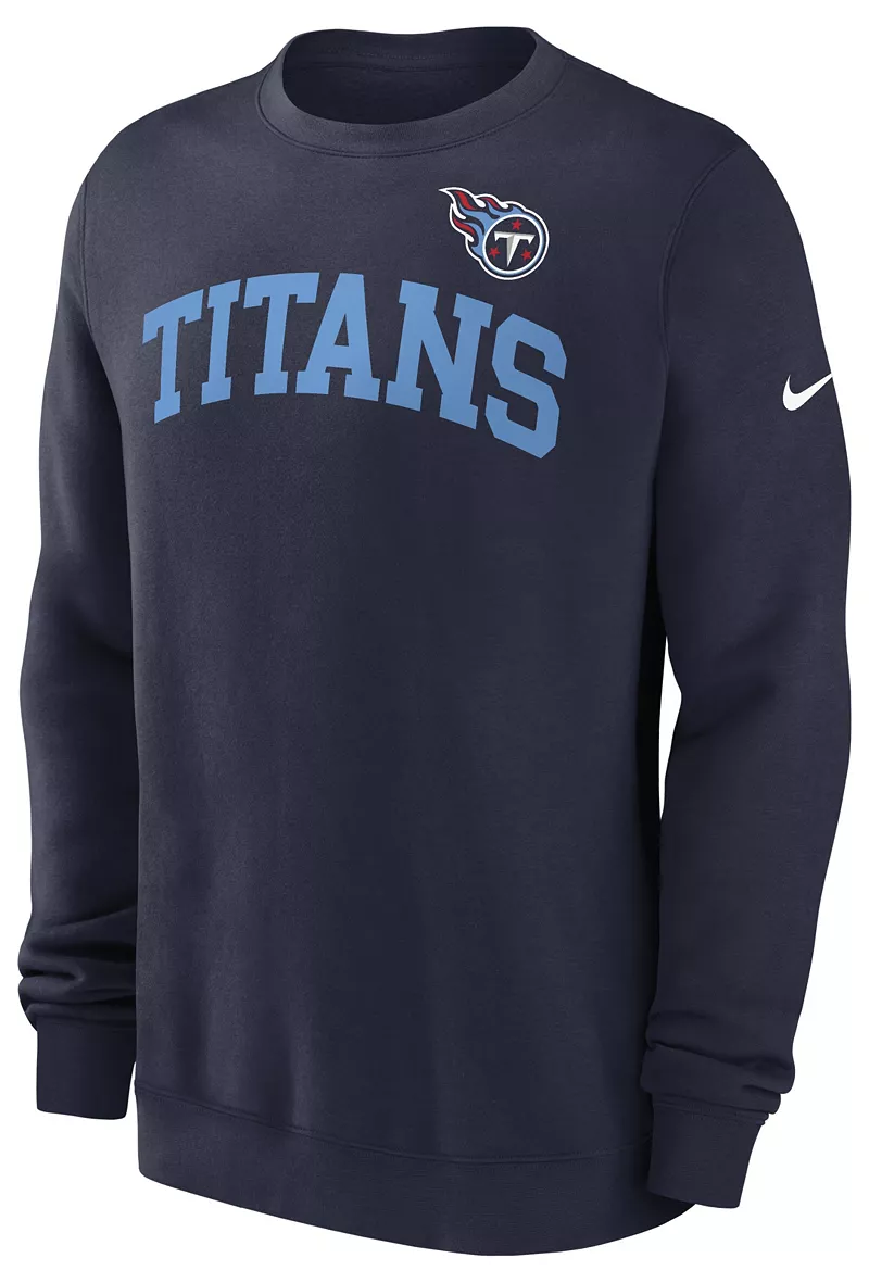 Толстовка Nike Tennessee Titans Club College Navy Crew
Толстовка Nike Tennessee Titans Club College Navy Crew