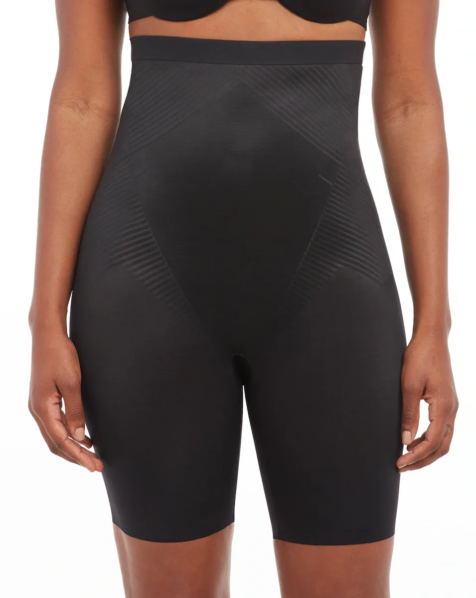 Утягивающие брюки с завышенной талией и поясом Spanx, черный
Утягивающие брюки с завышенной талией и поясом Spanx, черный