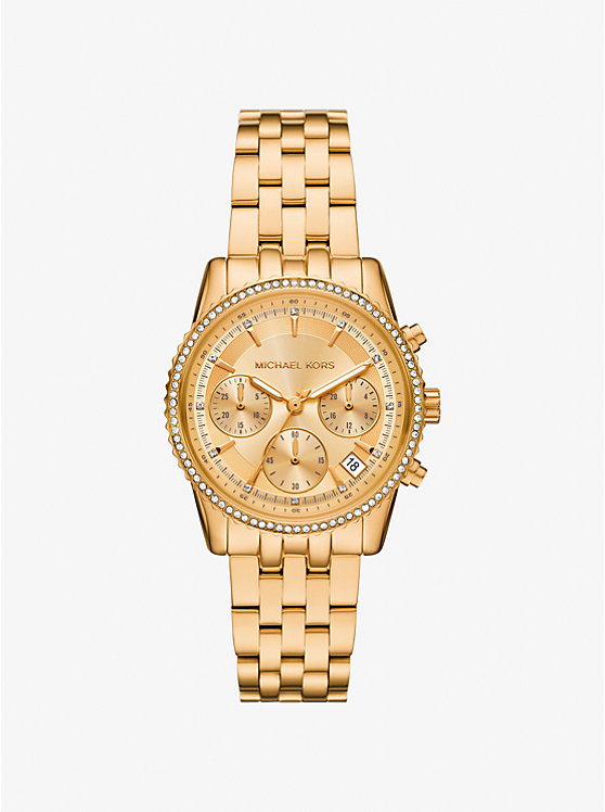Мини-Часы Ritz Pavé в золотистом тоне Michael Kors, золотой
Мини-Часы Ritz Pavé в золотистом тоне Michael Kors, золотой