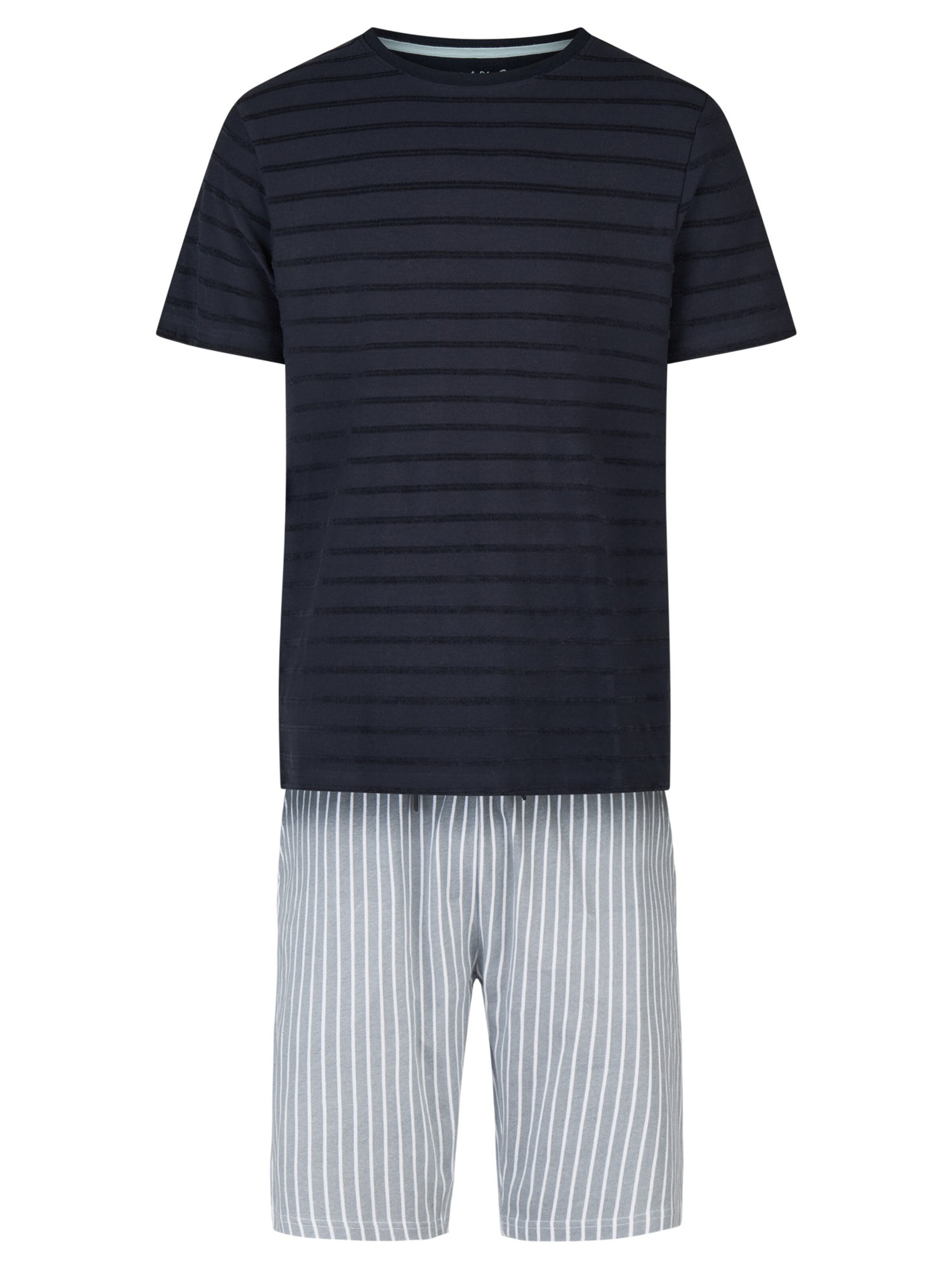 Phil & Co. Berlin Короткая пижама 'Classic' в темно-синем, сером, белом
Phil & Co. Berlin Короткая пижама 'Classic' в темно-синем, сером, белом