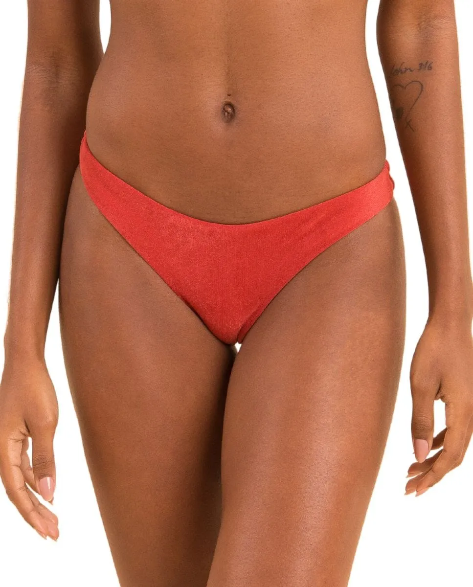 Гладкие бразильские плавки бикини Río de Sol, красный 
Гладкие бразильские плавки бикини Río de Sol, красный