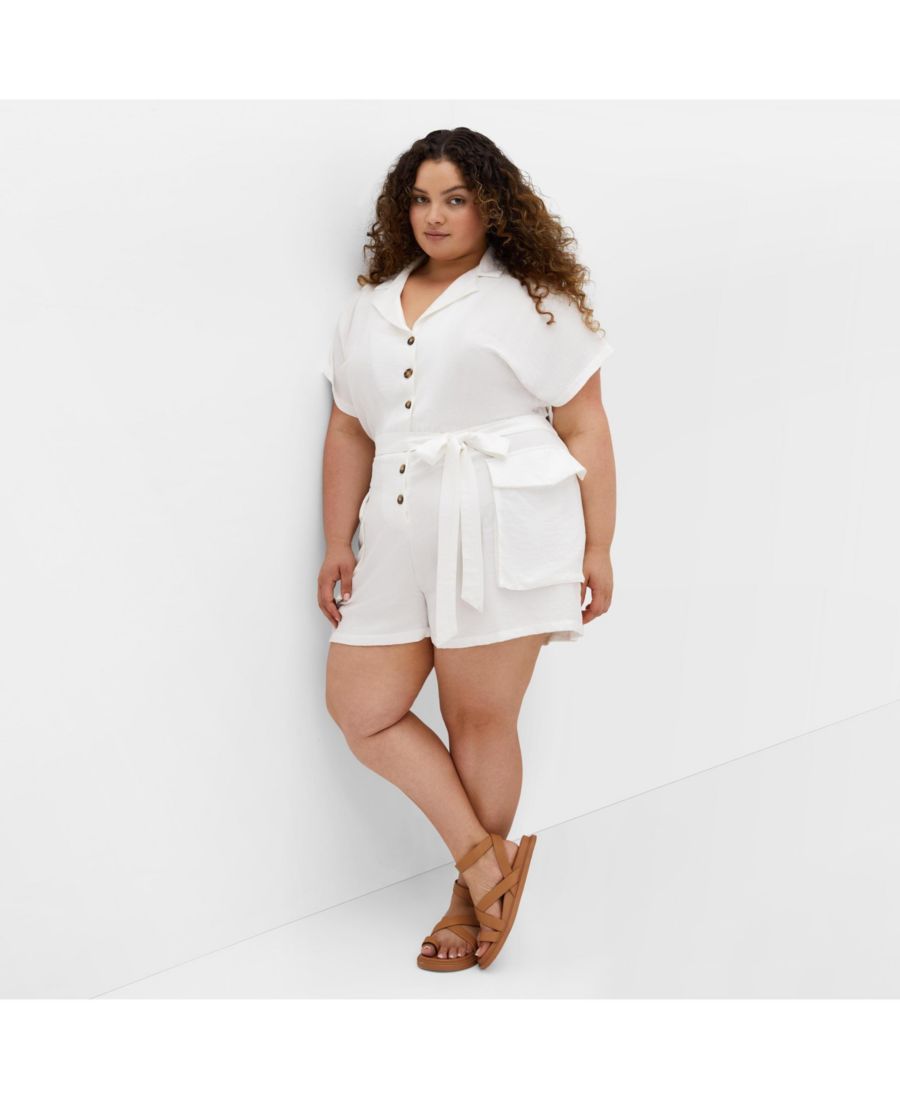 Комбинезон Jade больших размеров CITY CHIC, Ivory
Комбинезон Jade больших размеров CITY CHIC, Ivory