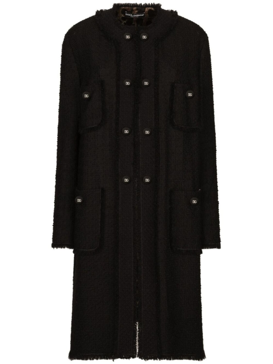 Dolce & Gabbana однобортное пальто из букле, черный
Dolce & Gabbana однобортное пальто из букле, черный