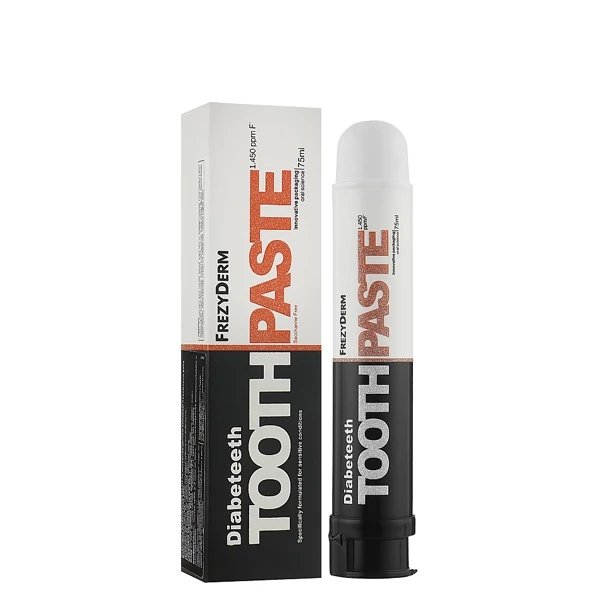 Зубная паста для людей с диабетом FREZYDERM Diabeteeth 1450 ppm 75 мл
Зубная паста для людей с диабетом FREZYDERM Diabeteeth 1450 ppm 75 мл
