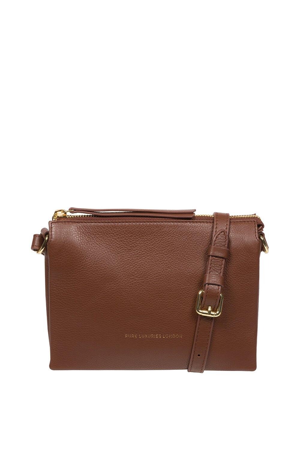 Сумка через плечо 'Niki' из кожи наппа Pure Luxuries London, коричневый 
Сумка через плечо 'Niki' из кожи наппа Pure Luxuries London, коричневый