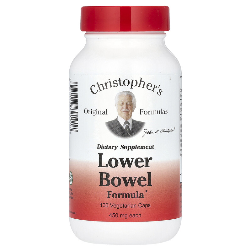 Christopher's Original Formulas, Средство для нижнего отдела кишечника, 450 мг, 100 вегетарианских капсул
Christopher's Original Formulas, Средство для нижнего отдела кишечника, 450 мг, 100 вегетарианских капсул