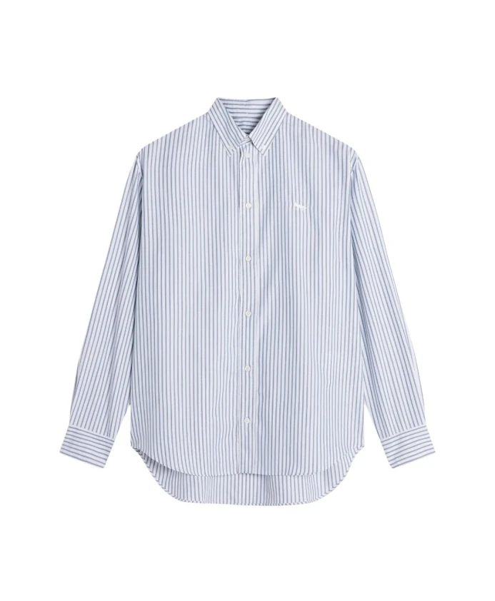 Классическая рубашка Oxford с вышивкой в виде головы лисы. Maison Kitsunã, синий
Классическая рубашка Oxford с вышивкой в виде головы лисы. Maison Kitsunã, синий