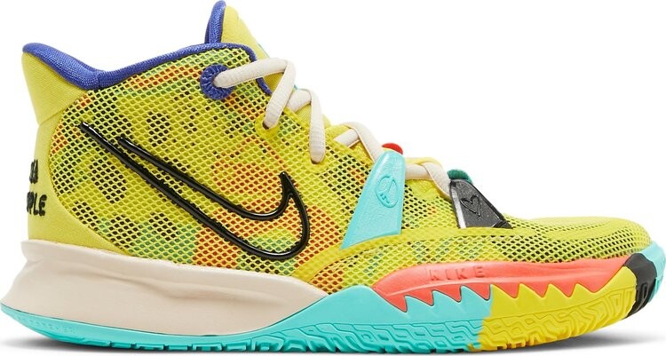 Кроссовки Nike Kyrie 7 GS '1 World 1 People', желтый 
Кроссовки Nike Kyrie 7 GS '1 World 1 People', желтый