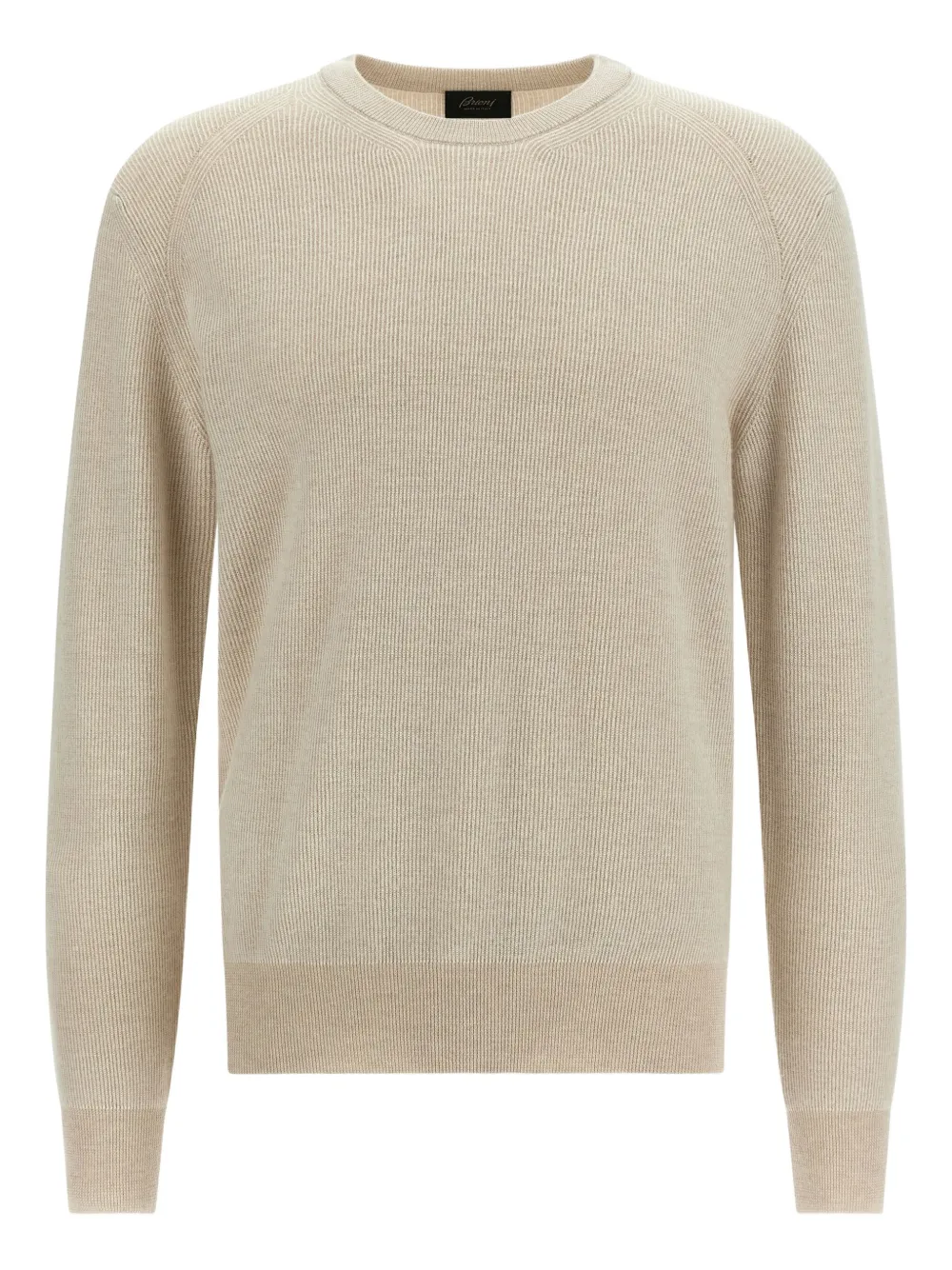 Свитер в рубчик с круглым вырезом Brioni, нейтральный
Свитер в рубчик с круглым вырезом Brioni, нейтральный
