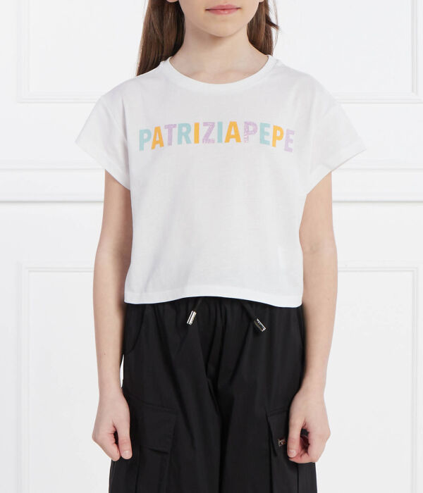 Футболка детская Patrizia Pepe с разноцветной надписью, белый
Футболка детская Patrizia Pepe с разноцветной надписью, белый