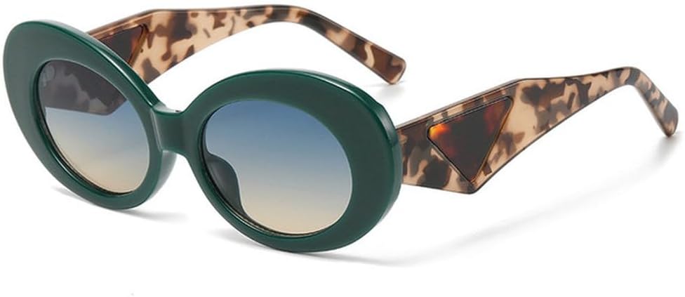 Ретро овальные солнцезащитные очки с контрастными цветами для женщин, модные очки «кошачий глаз» для мужчин, трендовые градиентные очки, защита от ультрафиолета UV400 TVTBBVV, Green
Ретро овальные солнцезащитные очки с контрастными цветами для женщин, модные очки «кошачий глаз» для мужчин, трендовые градиентные очки, защита от ультрафиолета UV400 TVTBBVV, Green