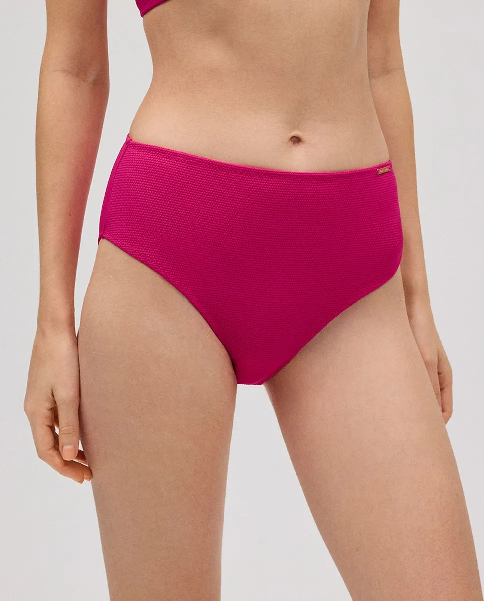 Плавки бикини с высокой талией из ткани пике с однотонным принтом Ysabel Mora, розовый
Плавки бикини с высокой талией из ткани пике с однотонным принтом Ysabel Mora, розовый