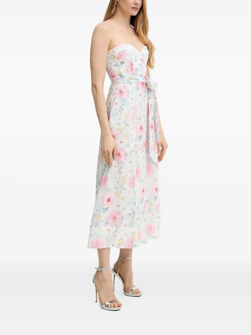 Платье миди с цветочным принтом Bardot, белый
Платье миди с цветочным принтом Bardot, белый