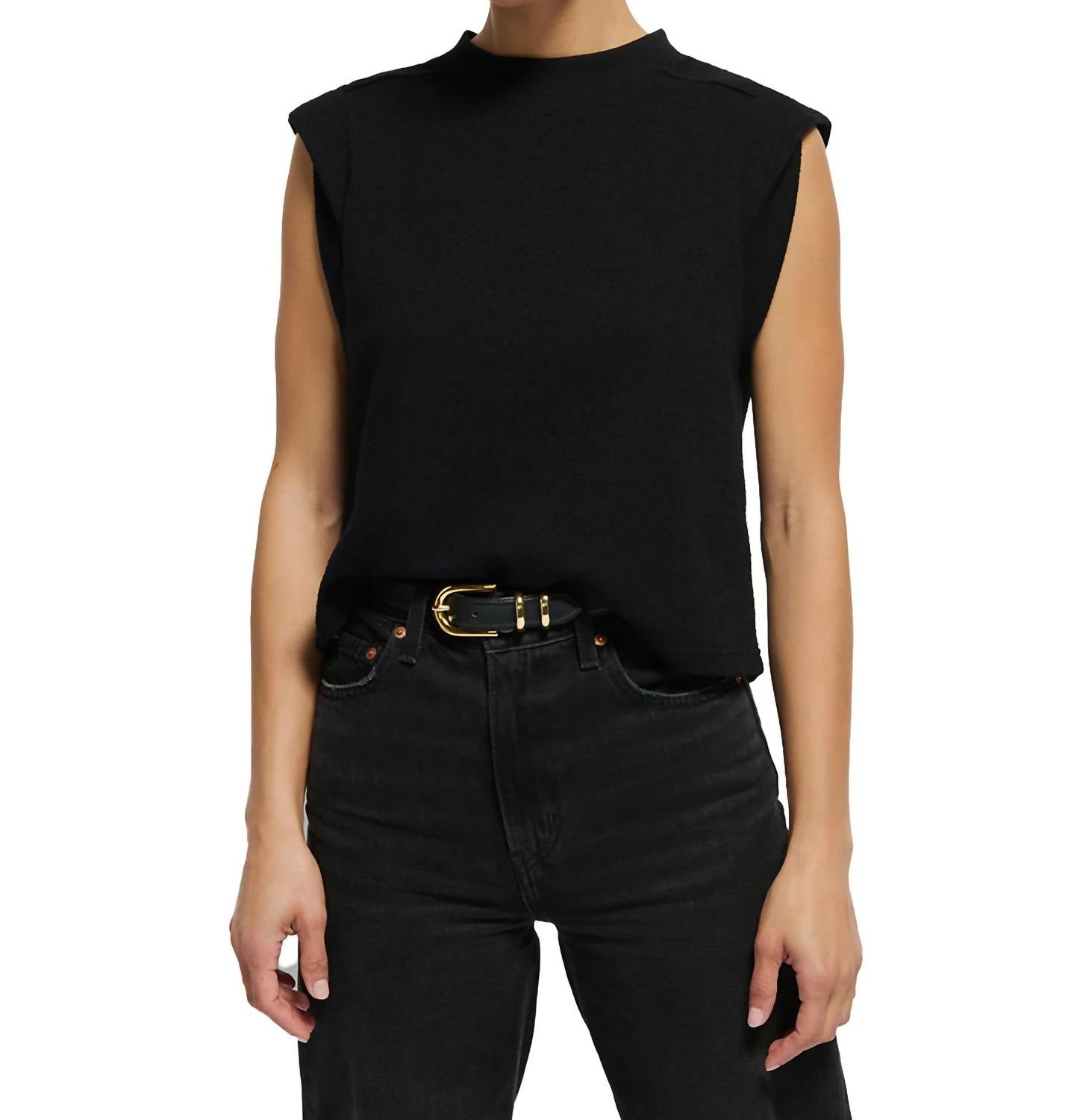 Майка Mae с закатанными рукавами в цвете Jet Black Nation LTD
Майка Mae с закатанными рукавами в цвете Jet Black Nation LTD