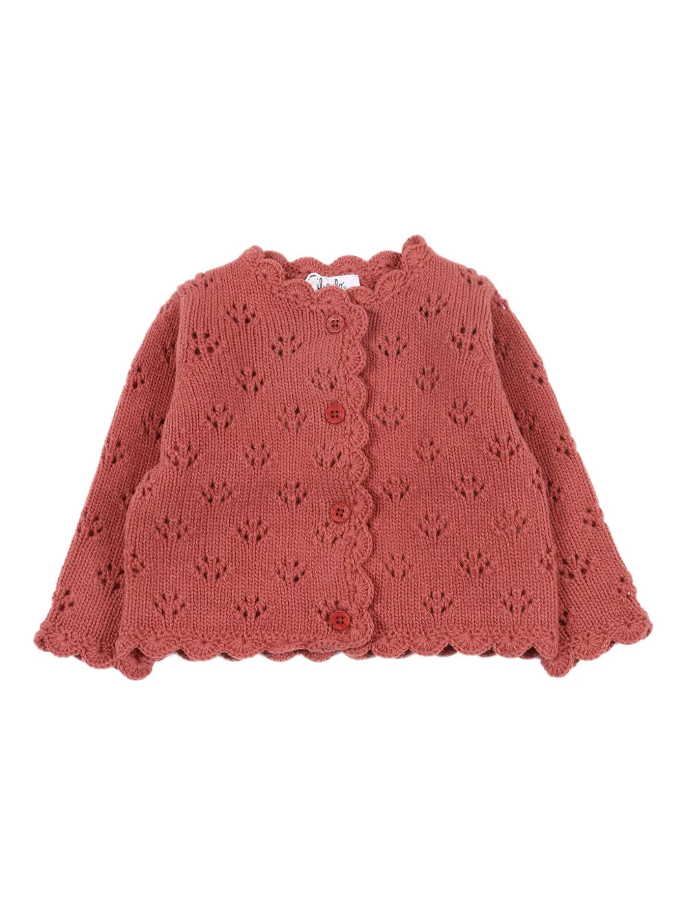Кардиган из шерсти с волнистым подолом Il Gufo, красный
Кардиган из шерсти с волнистым подолом Il Gufo, красный
