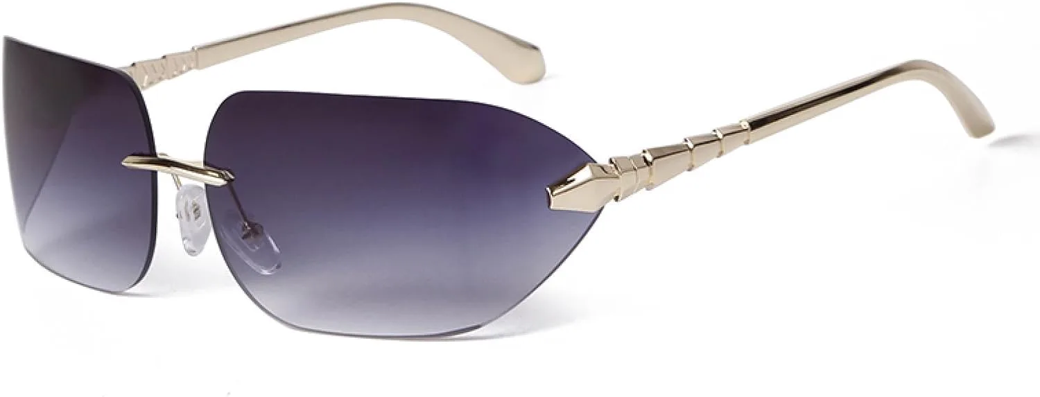 Большие солнцезащитные очки без оправы, унисекс, для женщин и мужчин, серебристые, с защитой от УФ-излучения UV400, модные солнцезащитные очки-маски WNCKSQ, C1
Большие солнцезащитные очки без оправы, унисекс, для женщин и мужчин, серебристые, с защитой от УФ-излучения UV400, модные солнцезащитные очки-маски WNCKSQ, C1