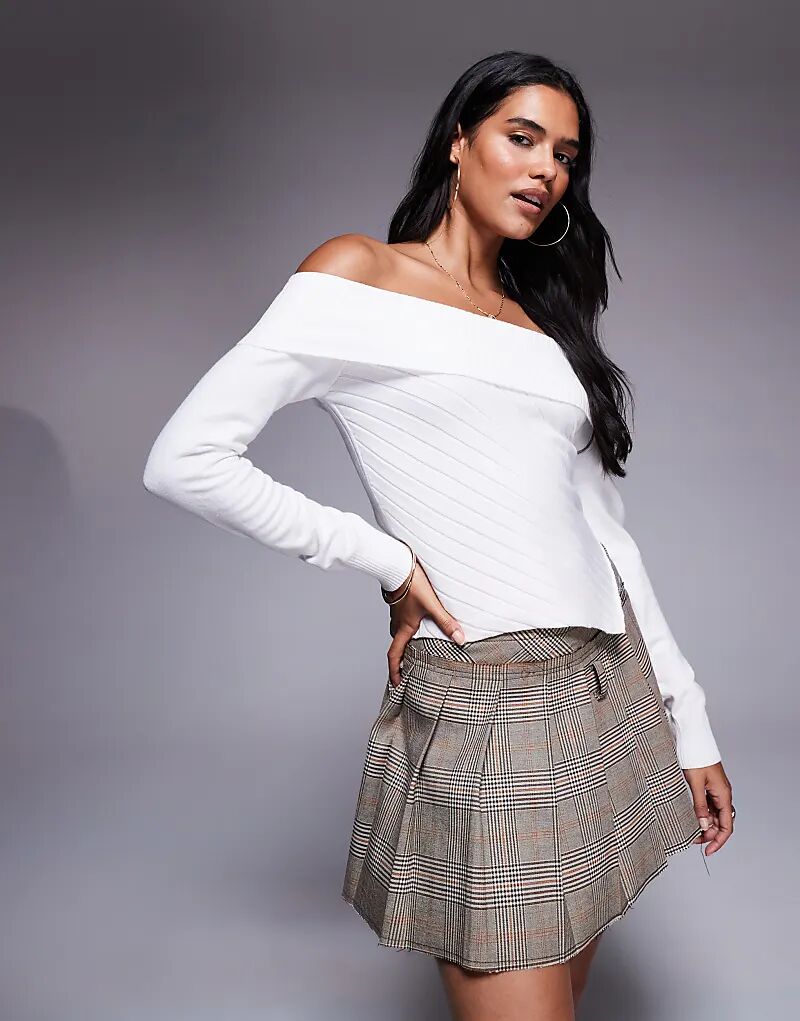 Топ Princess Polly с асимметричным подолом и длинными рукавами, белый, с открытыми плечами
Топ Princess Polly с асимметричным подолом и длинными рукавами, белый, с открытыми плечами