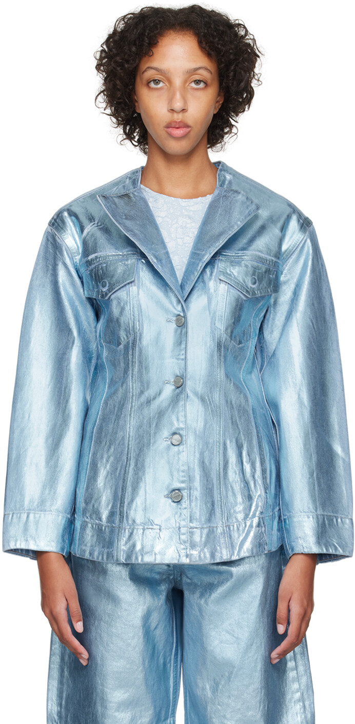 Синяя джинсовая куртка из фольги GANNI, Синий, Синяя джинсовая куртка из фольги GANNI
Синяя джинсовая куртка из фольги GANNI, Синий, Синяя джинсовая куртка из фольги GANNI