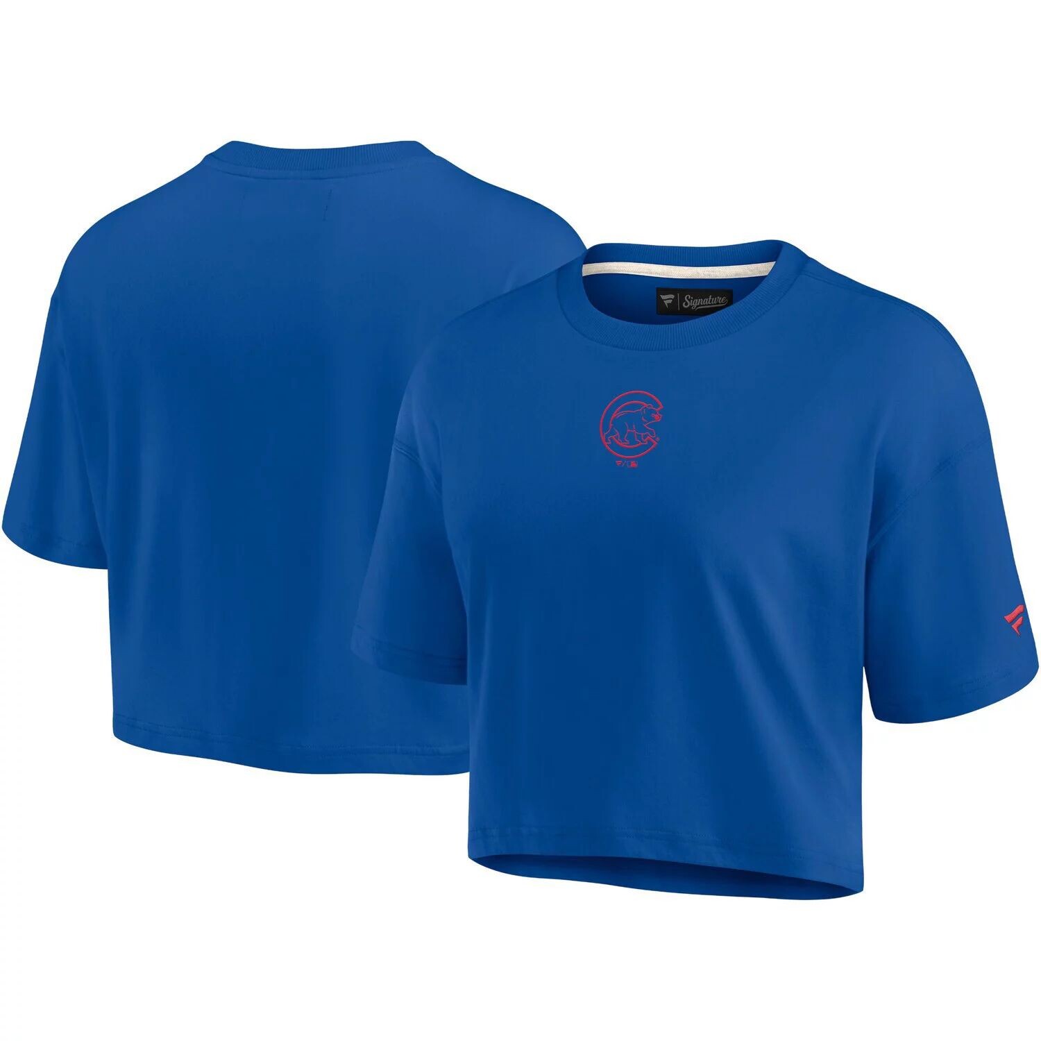 Женская супермягкая укороченная футболка Fanatics Signature Royal Chicago Cubs с короткими рукавами
Женская супермягкая укороченная футболка Fanatics Signature Royal Chicago Cubs с короткими рукавами