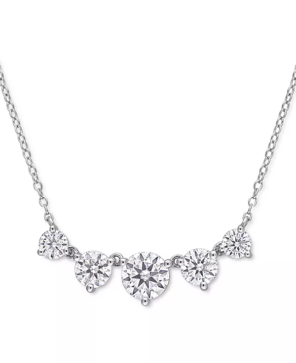 Крупное ожерелье из пяти камней с муассанитом, выращенным в лаборатории, высотой 18 дюймов (2-1/2 карата) в стерлинговом серебре Macy'S, moissanite
Крупное ожерелье из пяти камней с муассанитом, выращенным в лаборатории, высотой 18 дюймов (2-1/2 карата) в стерлинговом серебре Macy'S, moissanite