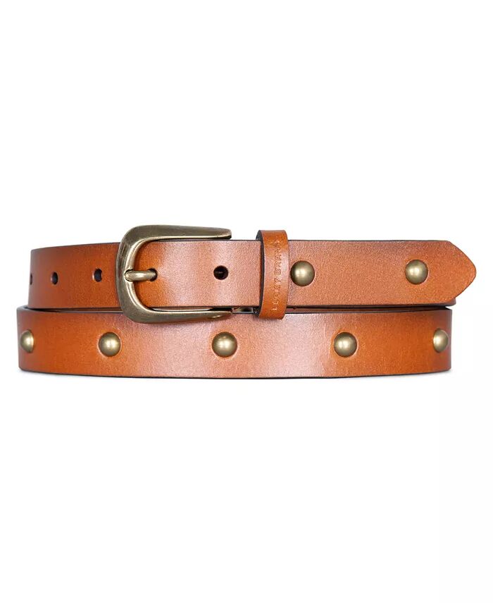 Женский кожаный ремень для брюк с металлическими заклепками Lucky Brand, коричневый/бежевый
Женский кожаный ремень для брюк с металлическими заклепками Lucky Brand, коричневый/бежевый