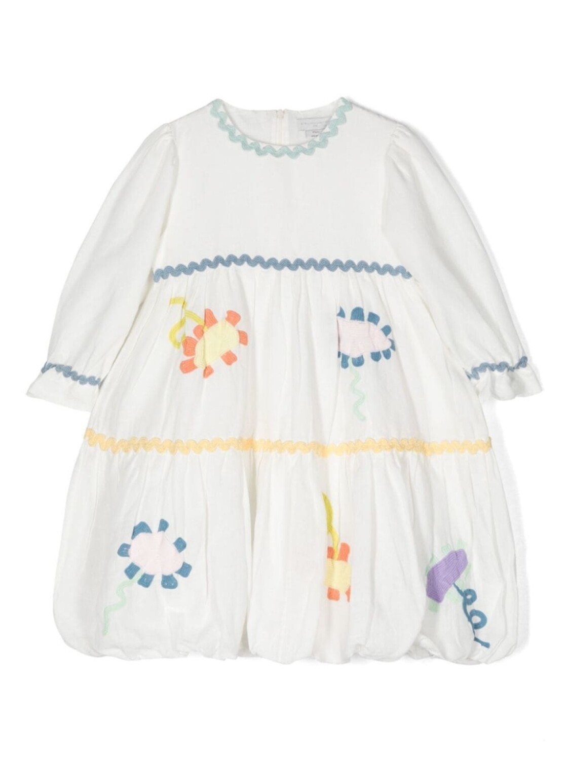 Stella McCartney Kids льняное платье с цветочной вышивкой, белый
Stella McCartney Kids льняное платье с цветочной вышивкой, белый