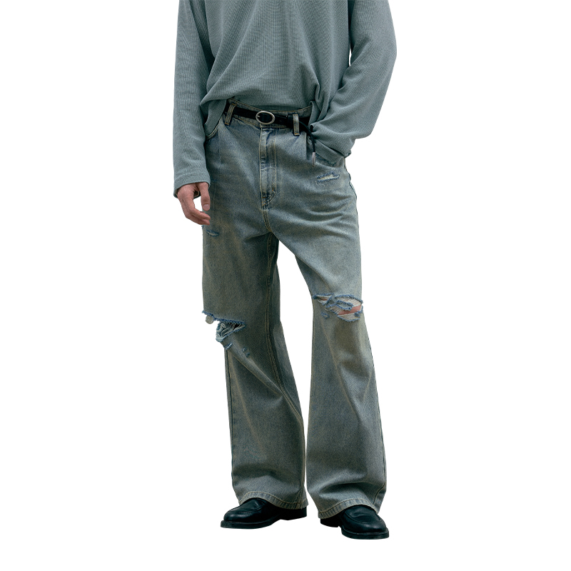 C2H4 Джинсы унисекс постиранные голубые
C2H4 Джинсы унисекс постиранные голубые