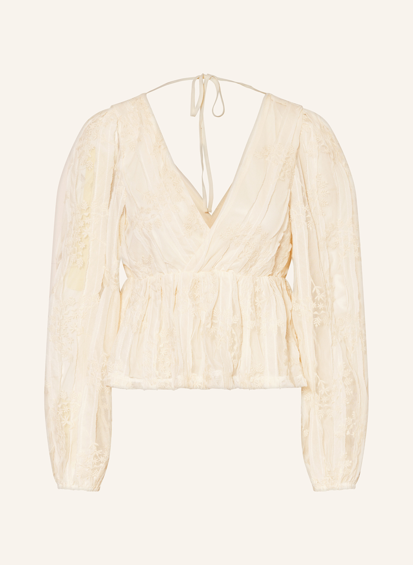 Сетчатая блузка-рубашка Gina Tricot, экрю
Сетчатая блузка-рубашка Gina Tricot, экрю