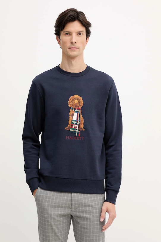 Хлопковая толстовка Hackett London, темно-синий
Хлопковая толстовка Hackett London, темно-синий