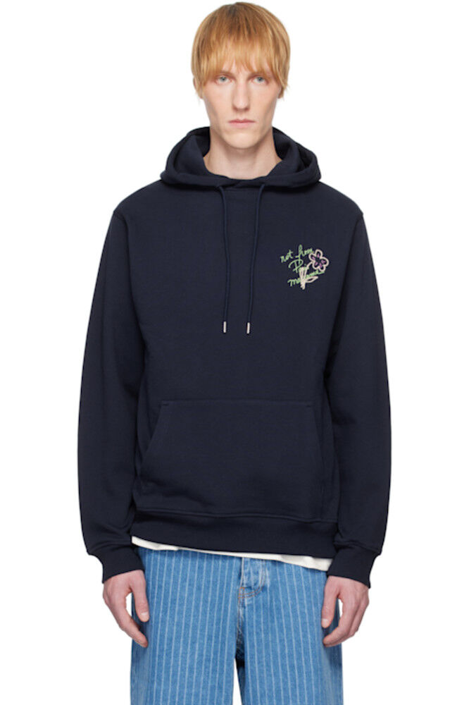 Темно-синее худи 'Le Hoodie Slogan Esquisse' Drôle De Monsieur
Темно-синее худи 'Le Hoodie Slogan Esquisse' Drôle De Monsieur